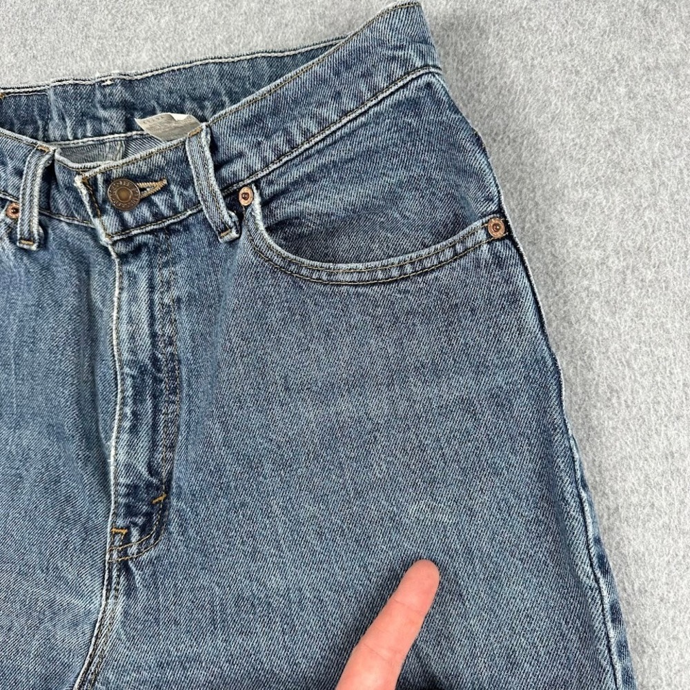 Vintage Levis Medium Shorts High Rise Denim Wash Jorts Made in USA 90s - Picture 3 of 7